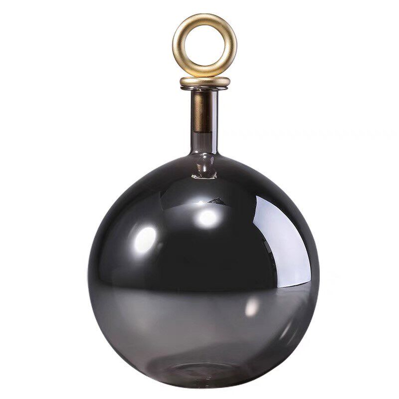 玻璃花瓶简约现代细口电镀花器家居软装饰品客厅样板房办公室摆件,家居饰品,花瓶,淘宝优惠券,粉丝福利购,淘宝优惠卷