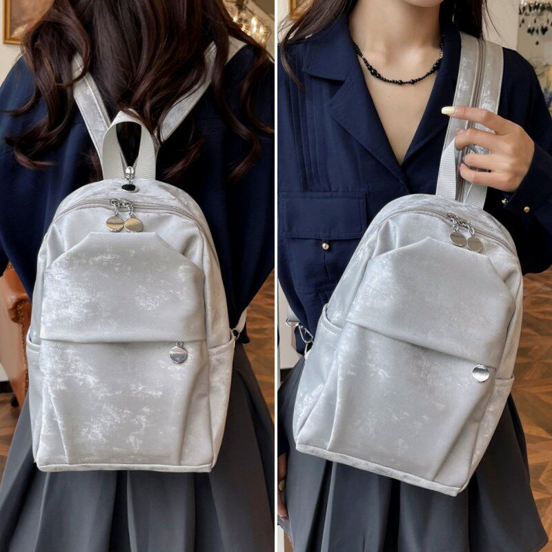 时尚胸包女PU皮两用双肩包高级感百搭斜挎包迷你轻便通勤小背包男