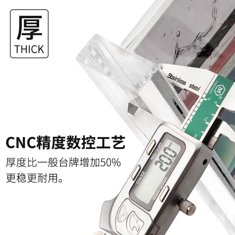 新款亚克力台牌加厚款a4桌牌双面透明立牌L型水晶台牌亚克力展示