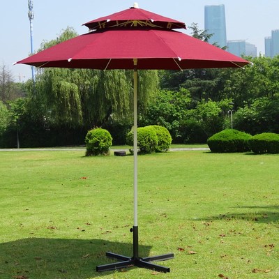大户外遮阳伞庭院伞沙滩伞摆摊伞岗亭伞广告伞折叠手摇雨伞可倾斜