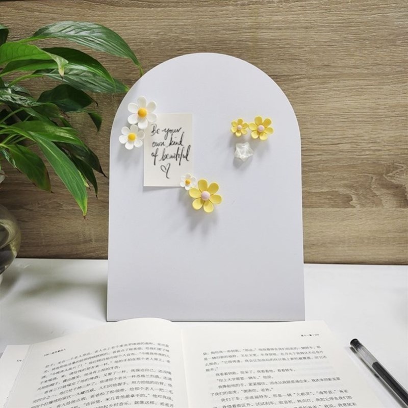 磁吸留言板办公桌面小白板家用备忘提示板玄关记事板菜单展示板