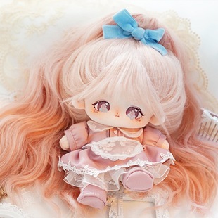 现货可爱超萌棉花娃娃20cm人形公仔女娃换装 玩偶送女生儿童节礼物