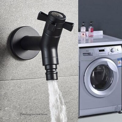 Black High Quality Outdoor Garden Faucet  Washing Machine Fa