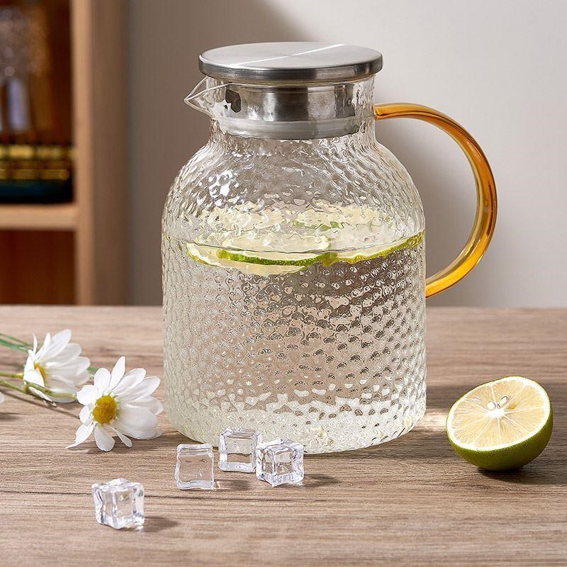 加厚耐高温玻璃壶大容量冷水壶家用泡H花茶壶套装夏季白凉开水扎