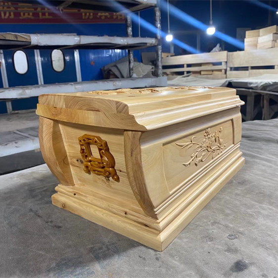 柏木荷花棺材土葬骨灰盒殡葬用品寿材寿棺丧葬用品骨灰盒高档白事