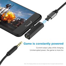 极速2 In 1 USB C Adapter Type C To 3.5mm Jack Audio Aux Head