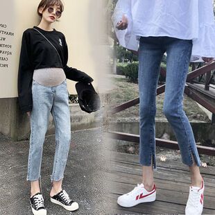 高级感牛仔裤孕妇裤子夏款春款托腹裤子春春装春装春装Y孕妇尚托