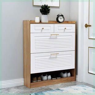 门边鞋柜入户翻斗鞋柜家用门口大容量超薄收纳多功能玄关柜进门小