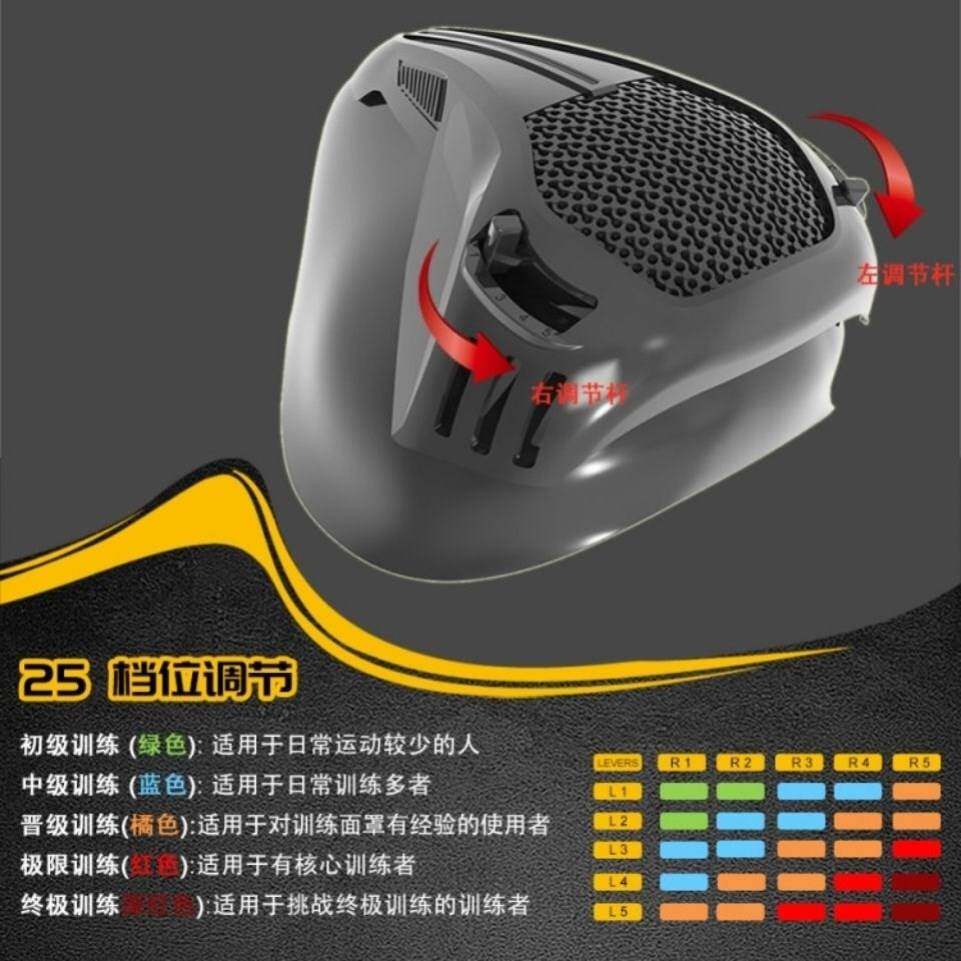 运动阻氧面罩阻氧训练口罩阻氧口罩无氧面罩有氧运动神Z器高原缺