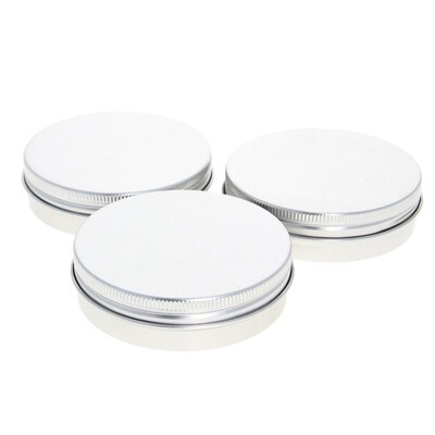 Silver/Black/White/Gold Aluminum Alloy Metal Airtight Contai