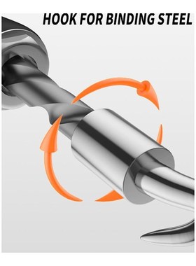 Rebar tier construction site winding tool wire knoting plier