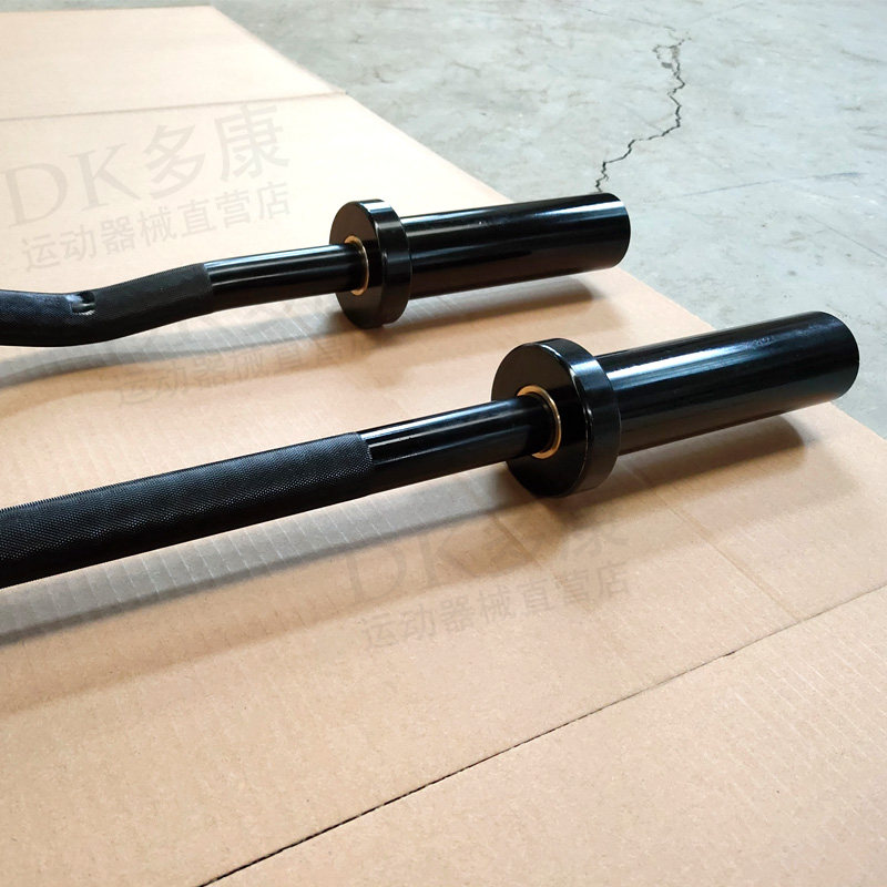 杠铃杆奥杆杠铃男女运动健身器材 家用黑色1.2 1.5 1.8 2.2米杠铃