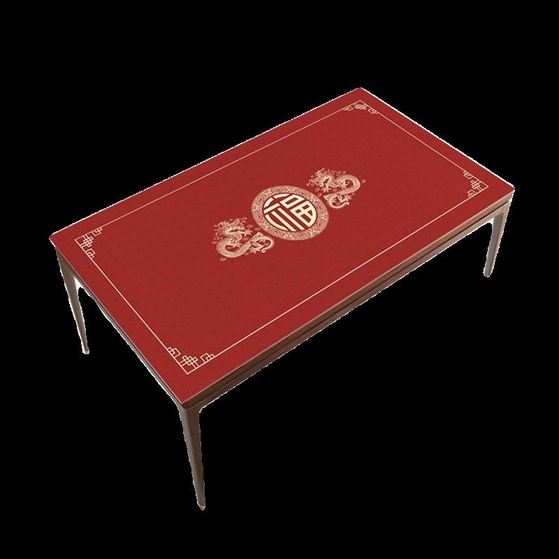 红色新年桌垫龙年防水防油高级感桌布皮革防烫免洗饭桌茶几垫桌布,居家布艺,桌布,淘宝优惠券,粉丝福利购,淘宝优惠卷