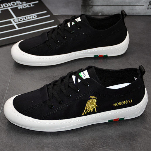 一脚蹬男鞋2021新款春季透气小白布鞋男韩版潮流百搭运动休闲板鞋,流行男鞋,单鞋,淘宝优惠券,粉丝福利购,淘宝优惠卷