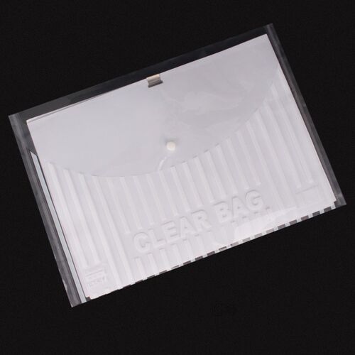 Shanghui file bag transparent A4 folder snap bag plastic dat
