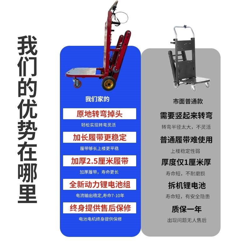 电动爬楼机履f带式上楼梯搬运神器家具家电建材全自动搬运车爬楼