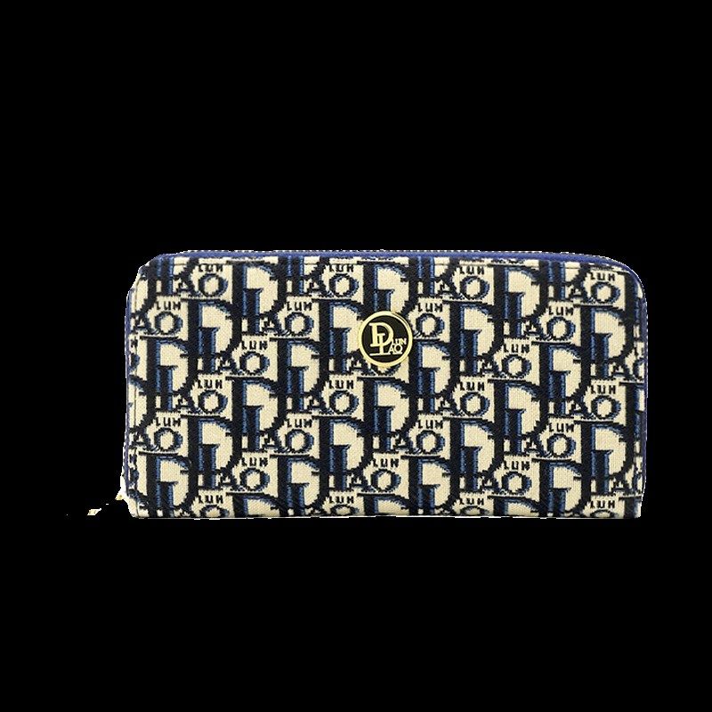 时尚优雅女士钱包长款钱包红色钱夹多卡位手拿包大容量拉链手包