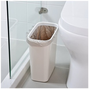 推荐 卫生间缝纸垃圾篓桶带盖方家用厨夹缝无盖长形垃圾厕房小所篓