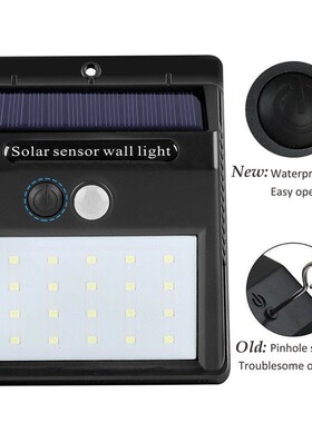 Waterproof 20 LED Solar Sensor Light Motion Sensor Wall Ligh