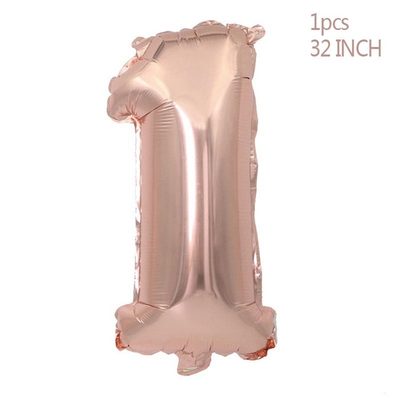 直销新品Rose Gold Wedding Birthday PartyJ Balloons Happy Bir