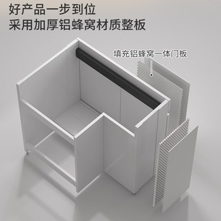 定制阳台洗衣柜落地式陶瓷台下盆搓衣板洗衣池切角岩板一体洗手盆