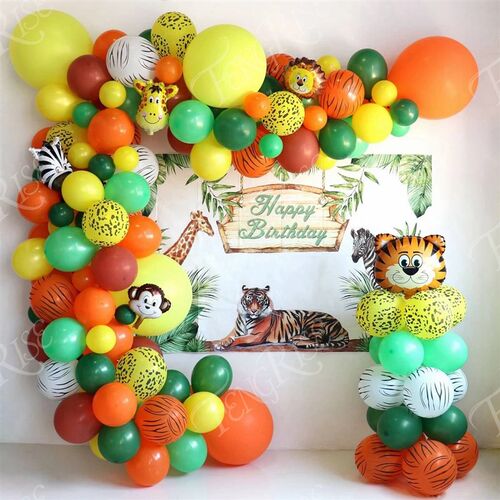 Jungle Safari Birthday Party Balloon Garland Arch Kit Animal