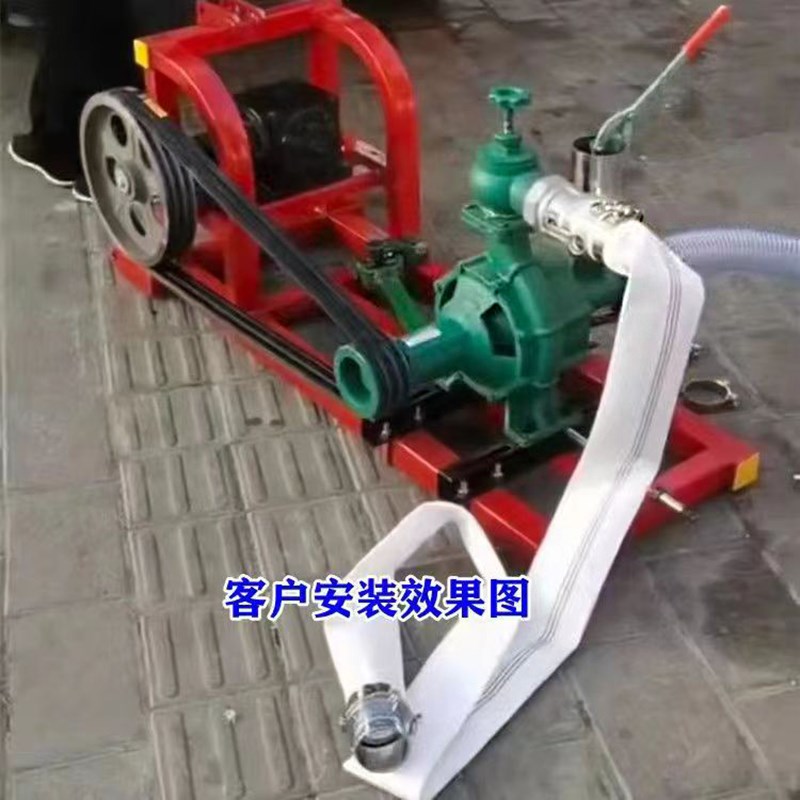 拖拉机带抽水泵农田灌溉离心式喷灌泵多功能发电机后输出带座架