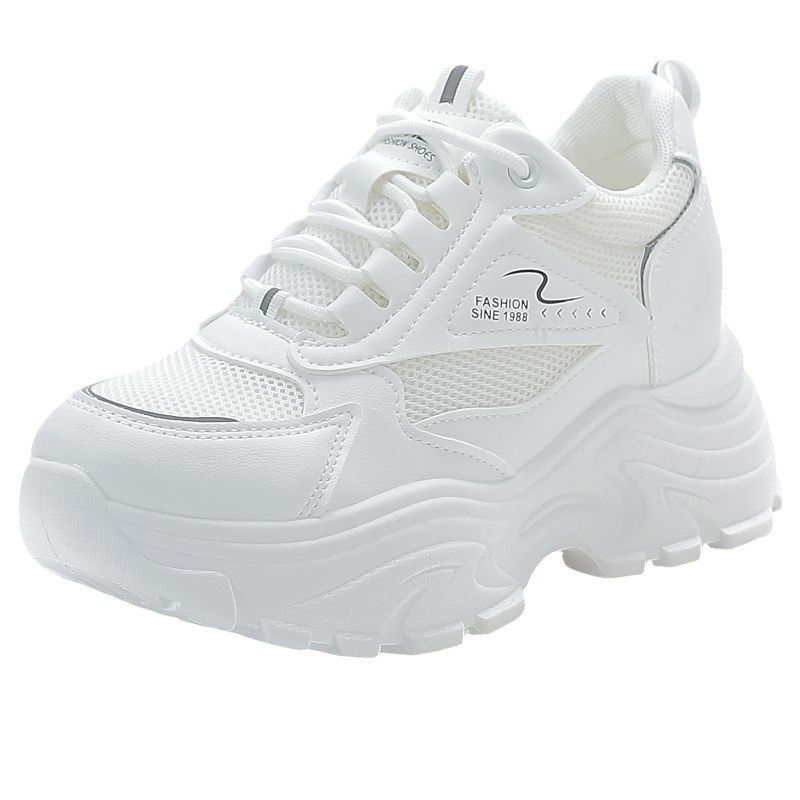 老爹鞋女2024夏季新款百搭内增高女小个子网面透气高颜值运动鞋,流行男鞋,老爹鞋,淘宝优惠券,粉丝福利购,淘宝优惠卷