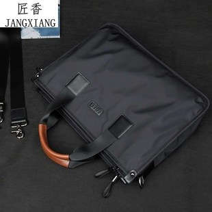 13寸电脑j包手提包男包单肩包防水牛津布公文包帆布斜挎包