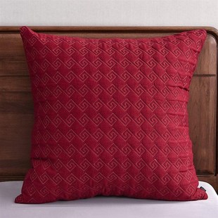 骆易家床头靠枕大靠背卧室红色榻榻米靠垫子含芯客厅沙发大号抱枕