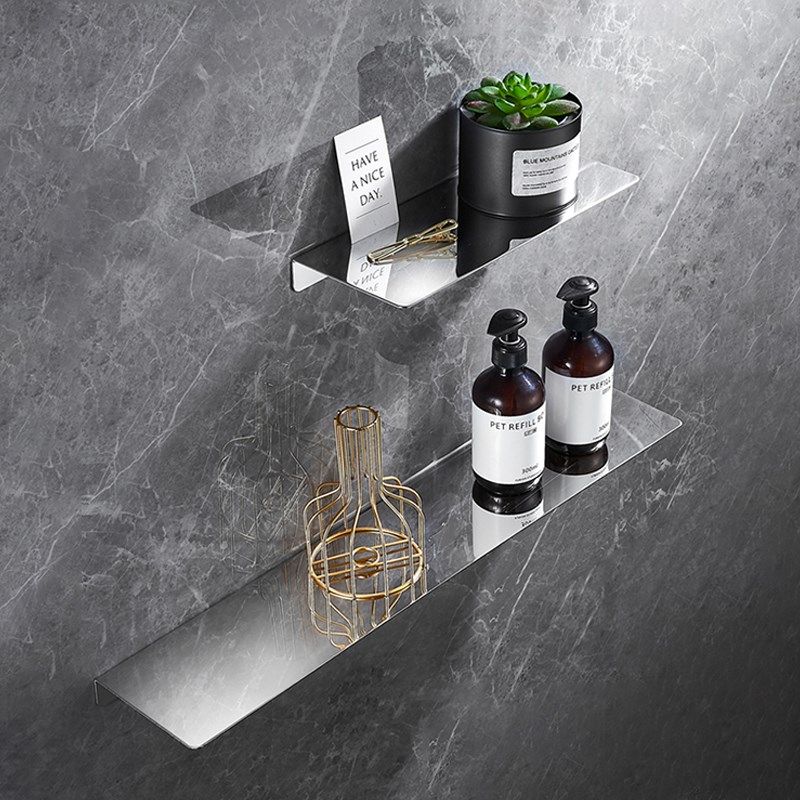 304不锈钢墙上一字板 卫生间洗漱台镜前隔板置物架免打孔厨房收纳,家装主材,卫浴置物架,淘宝优惠券,粉丝福利购,淘宝优惠卷