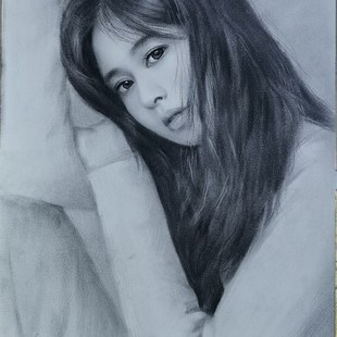 加急特急素描肖像画定制素描人物画照片转手绘