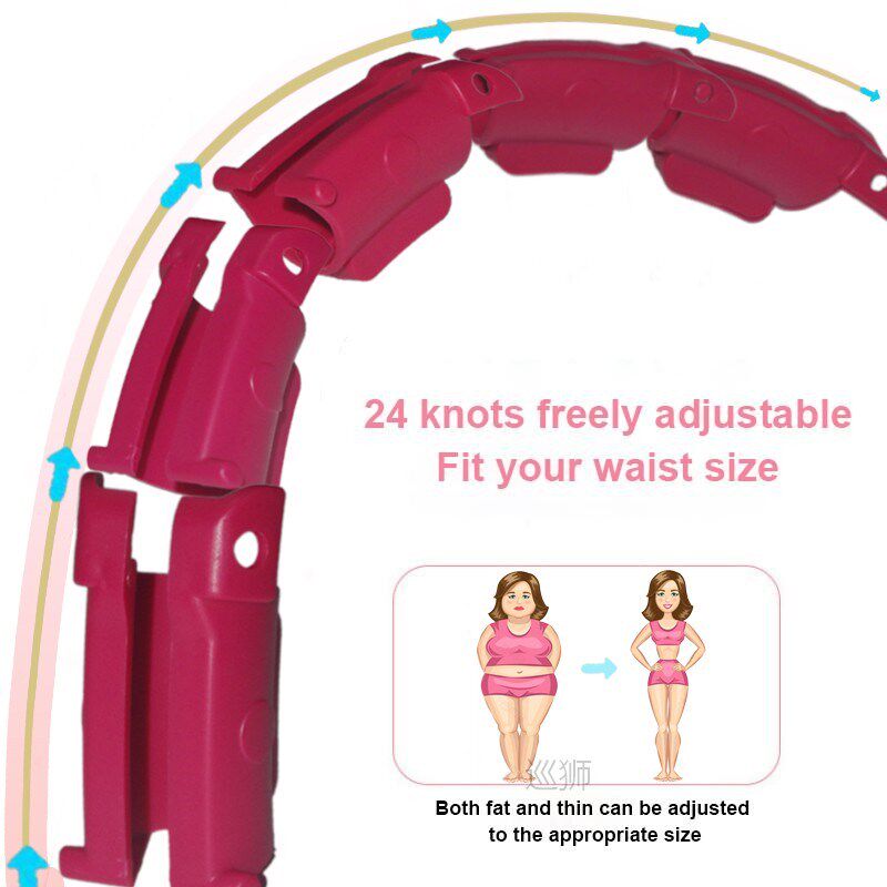 28 Sections Fitness Smart Sport Hoop Adjustable Thin Waist E