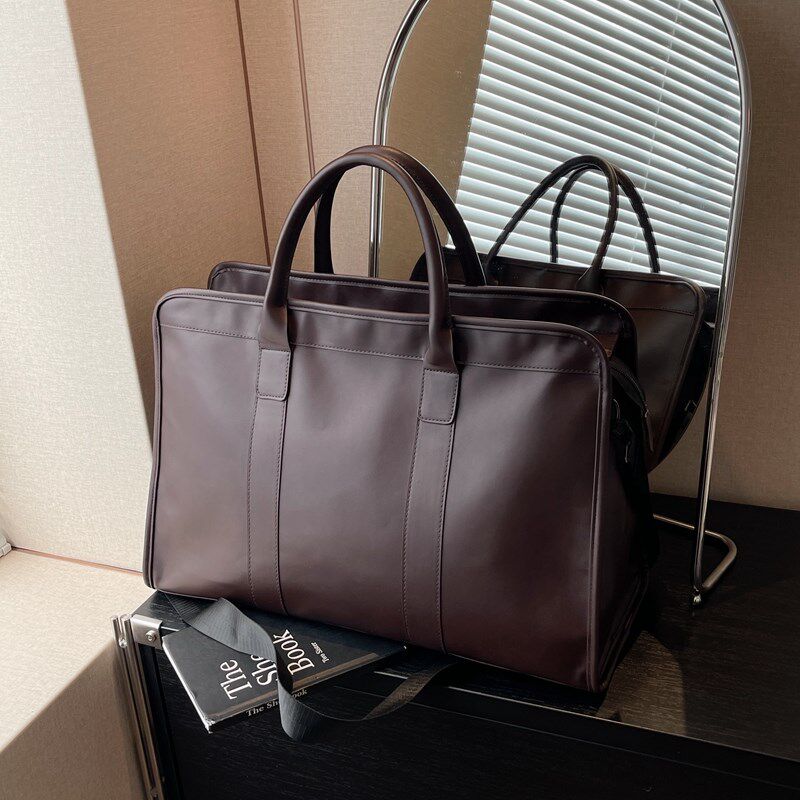 日系手提包男大容量商务旅行包单肩斜挎电脑包短途出差旅游行李袋,箱包皮具/热销女包/男包,男士包袋,淘宝优惠券,粉丝福利购,淘宝优惠卷