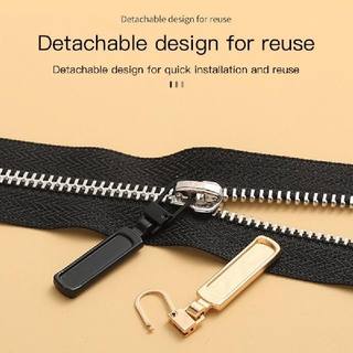 速发5PCS Universal Zipper Puller Detachable Metal Zipper Hea