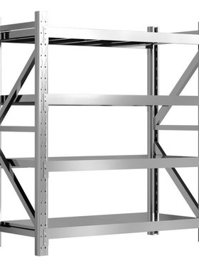 货架仓储架置架物仓库2GXJ01架不锈钢储物地中型轻型货架家用下