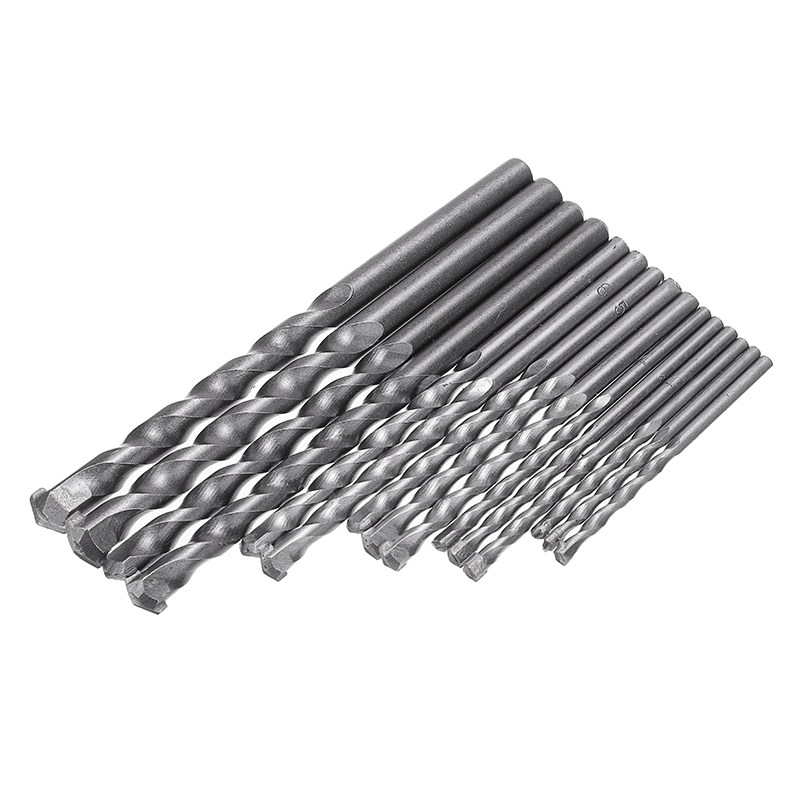15Pcs/Box HSS Carbide Tip Masonry Brick Tiles Drill Bit Set