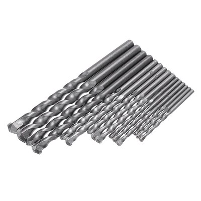 15Pcs/Box HSS Carbide Tip Masonry Brick Tiles Drill Bit Set