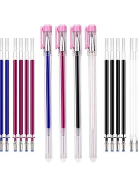 4PCS Heat Erasable Fabric Marker Pens Set with 20PCS Refills