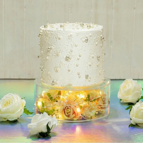 速发15 X 10.5cm Clear Acrylic Fillable Cake Stand Cake Tille-封面