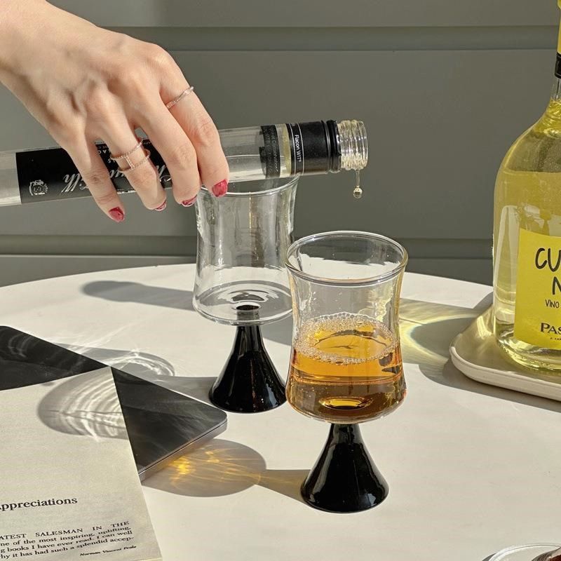 中古喇叭红酒高脚杯法式玻璃水杯家用耐热咖啡杯子 甜酒杯香槟杯,餐饮具,葡萄酒/红酒杯,淘宝优惠券,粉丝福利购,淘宝优惠卷