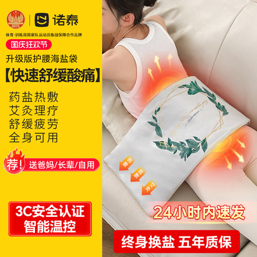 诺泰护腰盐袋海盐粗盐热敷包电加热理疗袋子艾灸艾草肩颈椎腰现货