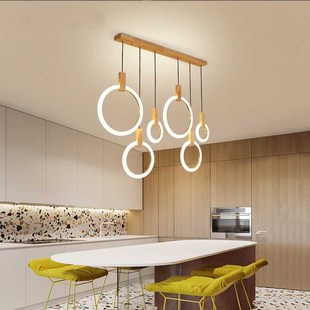 Led Pendant Stair 推荐 Lamp Circle Modern Acrylic Villa Hotel