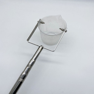 不锈钢伸缩杆采样器污水河道井口管道塑料取样桶采U水器水质取样