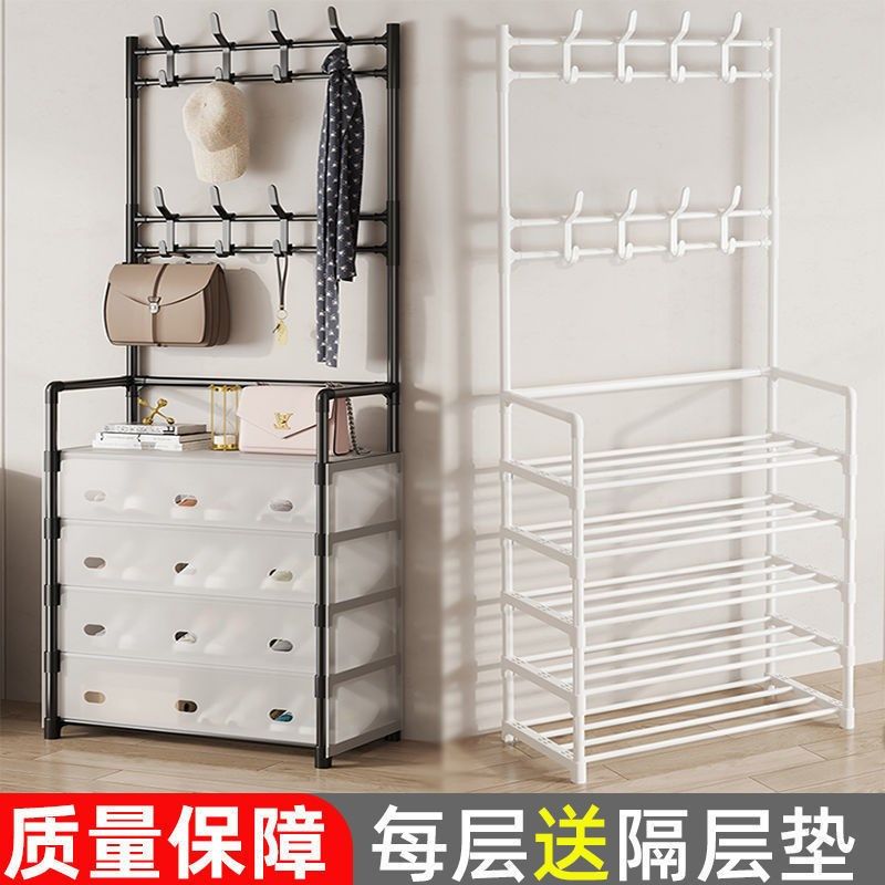 门口简易鞋架家用室内多层防尘省空间结实宿舍入户收纳鞋帽一体架,收纳整理,鞋子收纳架,淘宝优惠券,粉丝福利购,淘宝优惠卷