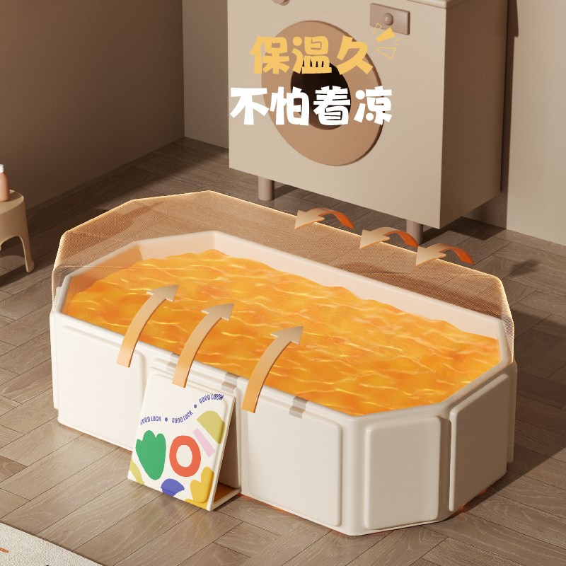 婴儿游泳桶家用大号成人宝宝游泳桶家庭折叠游泳池儿童泡澡桶室内
