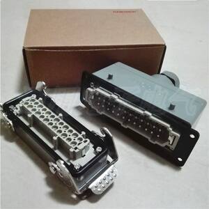 。HAOGNCN豪光 HDCp-HE-024-2重载连接器矩形航空插头 24芯 16A