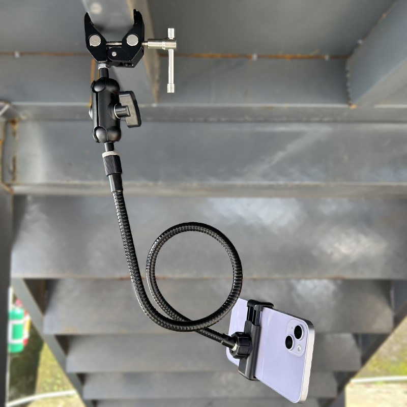 床头护拦手机架懒k人支架金属软管支架钓椅手机架学生床平板夹