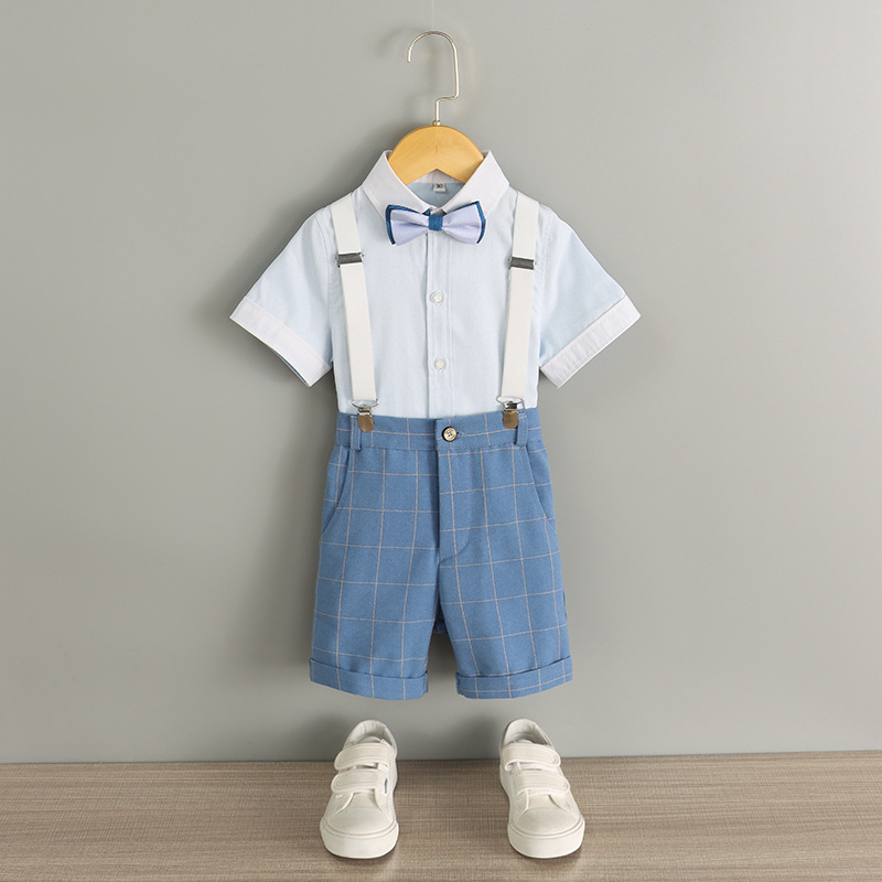 六一儿童西装套装花童礼服钢琴演出服马甲男孩P小主持人男童西服