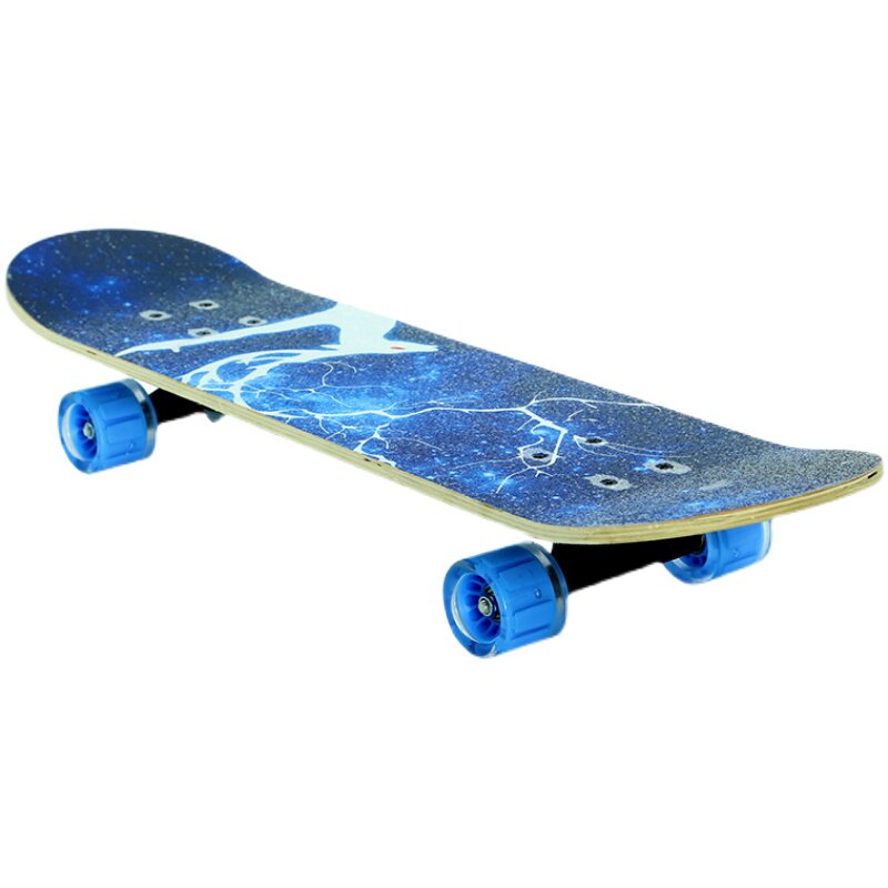 厂家新款滑板初学者儿童网红青少年男女生新手入门四轮双翘夜